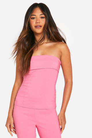 Top bustier et pantacourt - Rose