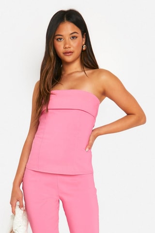 Top bustier et pantacourt - Rose