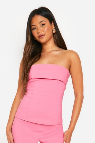 Top bustier et pantacourt - Rose