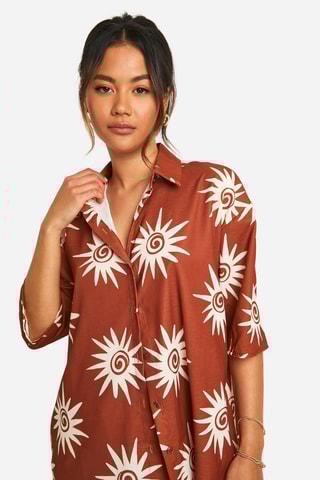 Chemisier et short - Marron