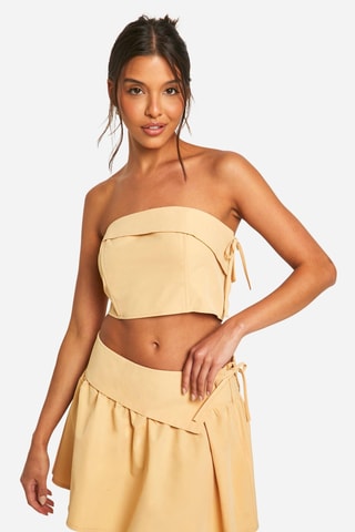 Crop top bustier - Beige