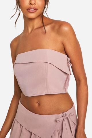 Crop top bustier - Mauve