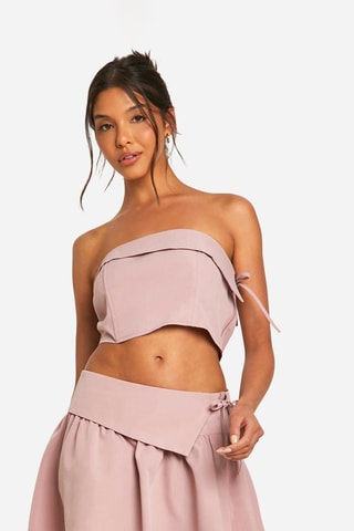 Crop top bustier - Mauve