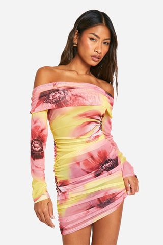 Robe fourreau - Jaune