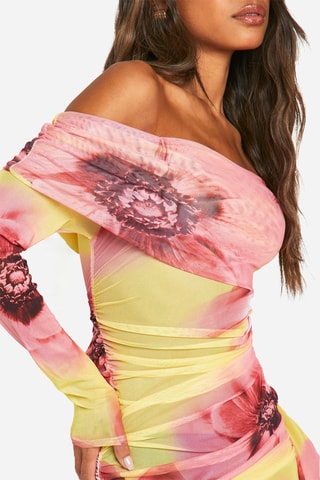 Robe fourreau - Jaune