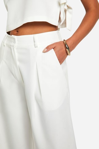Pantalon wide legs - Ivoire