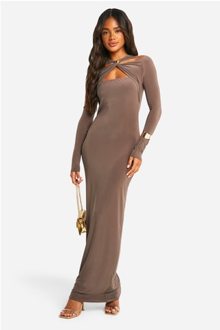 Robe longue - Marron