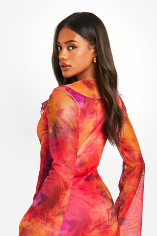 Robe fourreau - Orange