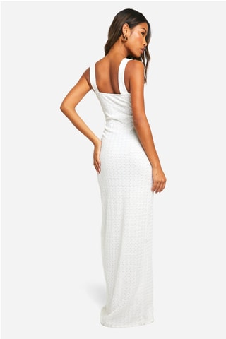 Robe longue - Crème