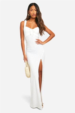 Robe longue - Crème