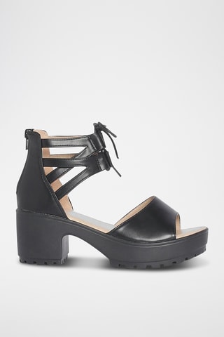 Sandales à talons - Noir