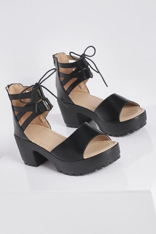 Sandales à talons - Noir