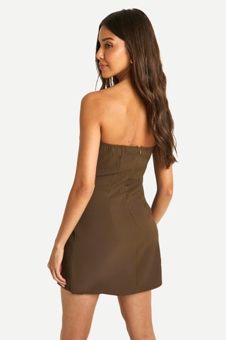 Robe bustier - Marron
