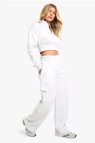 Sweat court et pantalon - Gris clair