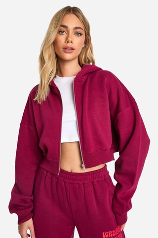 Sweat à capuche - Bordeaux