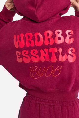 Sweat à capuche - Bordeaux