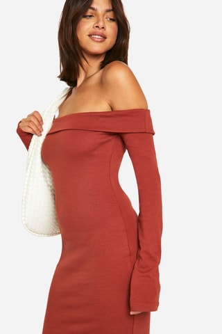 Robe longue - Rouge brique