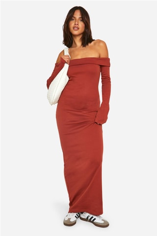Robe longue - Rouge brique