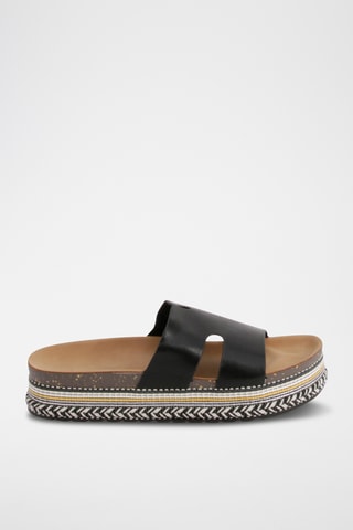 Mules plateformes - Noir