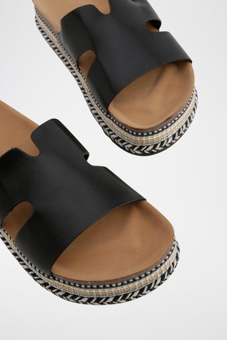 Mules plateformes - Noir