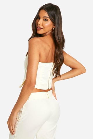 Top bustier - Ivoire