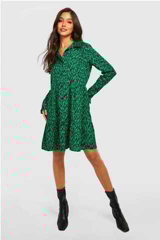 Robe chemise - Vert