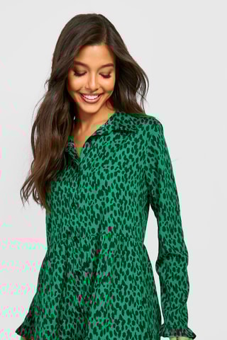 Robe chemise - Vert