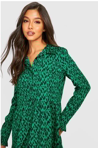 Robe chemise - Vert