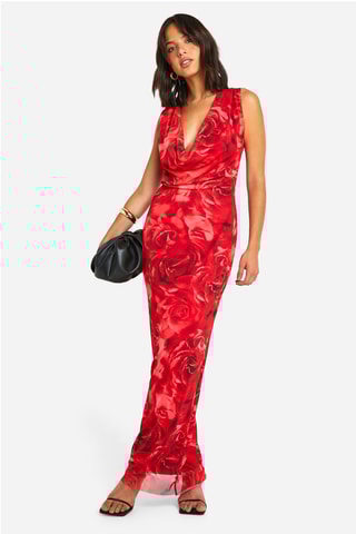 Robe longue - Rouge