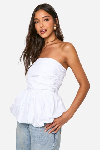 Top bustier - Blanc
