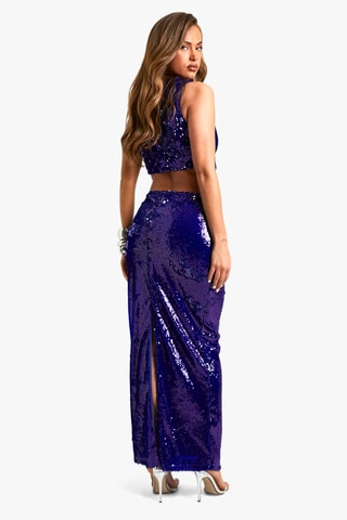 Robe longue - Bleu marine