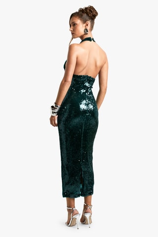 Robe midi - Vert
