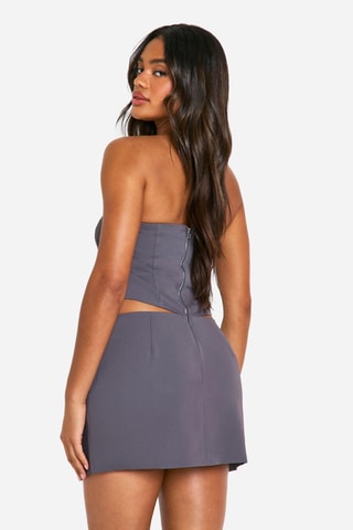 Top bustier - Gris