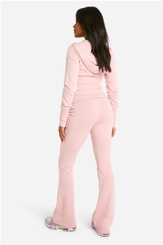 Sweat à capuche et pantalon flare - Rose