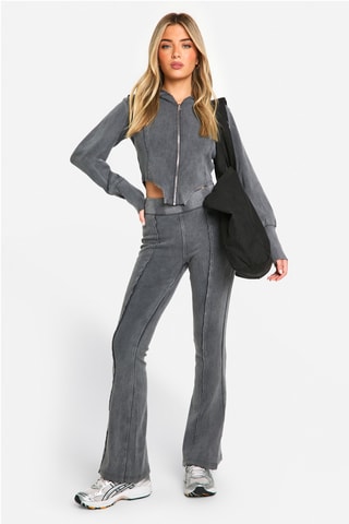 Sweat à capuche et pantalon flare - Anthracite