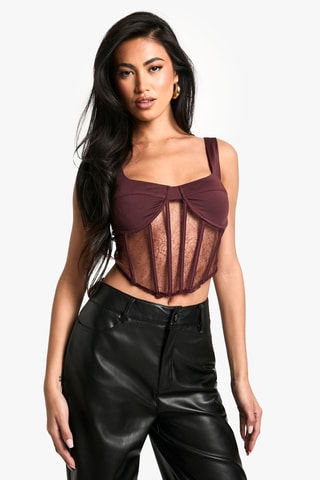 Crop top - Marron
