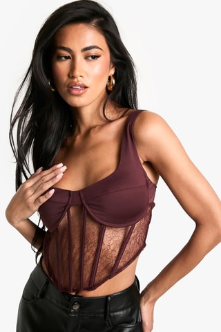 Crop top - Marron