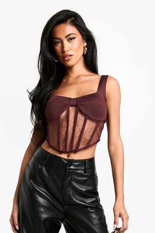Crop top - Marron