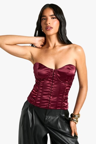 Top bustier - Rouge