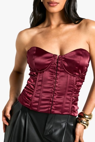 Top bustier - Rouge