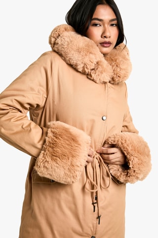 Parka à capuche - Camel