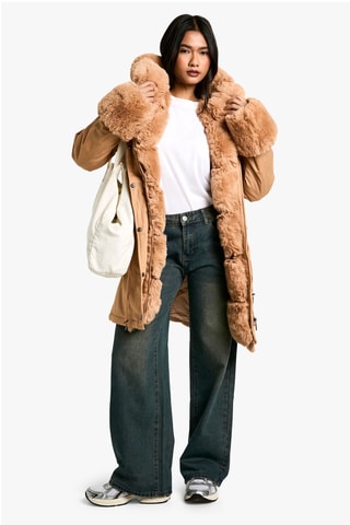 Parka à capuche - Camel