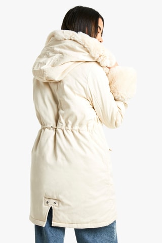 Parka à capuche - Crème