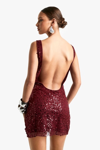 Robe fourreau - Rouge
