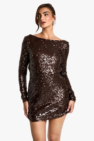 Robe patineuse - Marron
