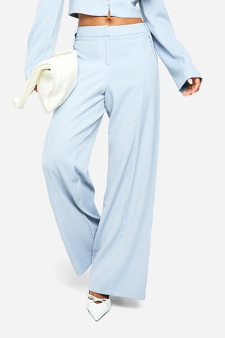 Pantalon wide legs - Bleu