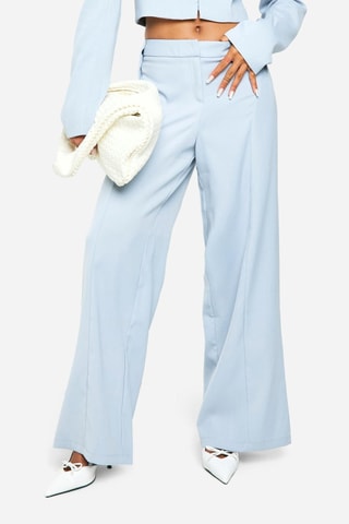 Pantalon wide legs - Bleu