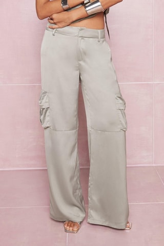Pantalon cargo taille haute - Kaki