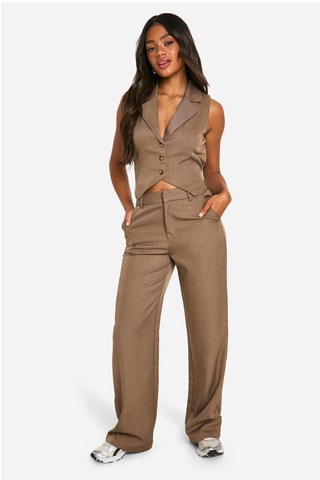 Pantalon droit - Marron