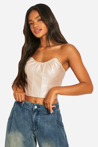 Crop top bustier - Beige